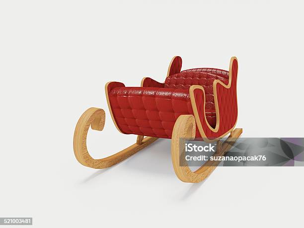 Sled Santa Claus Stock Photo - Download Image Now - Animal Sleigh, Sled, Santa Claus