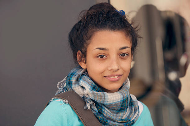 Beautiful indian girl smiling