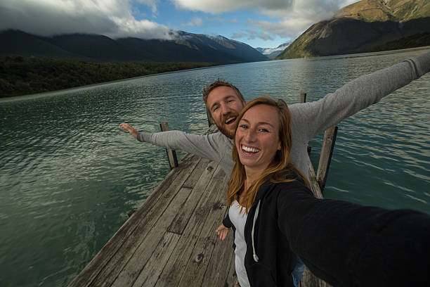 istock Couple capturing vaction moments 521006518