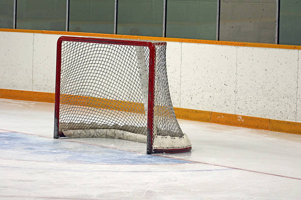 istock Vacant Ice Hockey Net 521006944