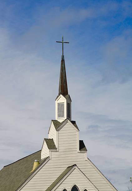 istock Architecture Of A New Church Steeple 521008022