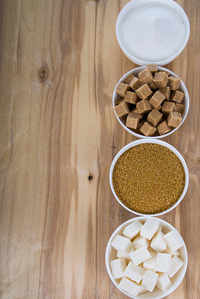 istock Cane and white sugar in a white bowls 521009074