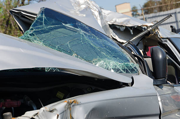 istock Serious damaged car close up 521009160