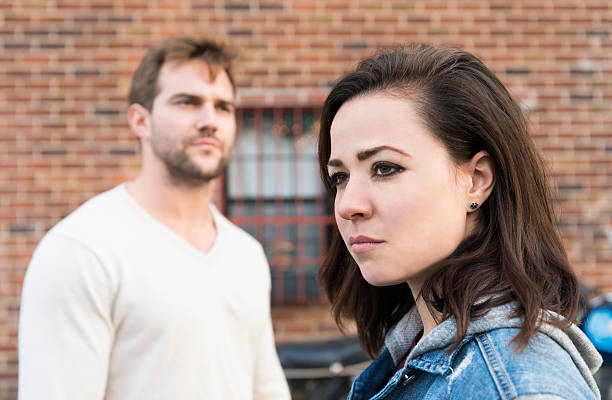 istock Young Brooklyn Couple Having Relationship Trouble Face Opposite Directions 521009464