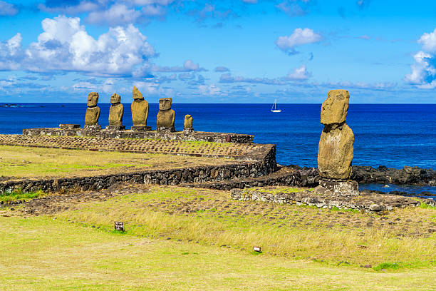 istock Ahu Tahai, Ahu Vai Uri and Pacific Ocean 521011060