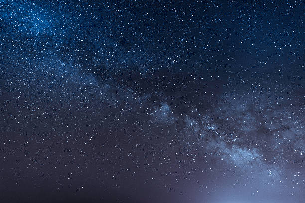 nacht szene milchstraße hintergrund - himmel stock-fotos und bilder