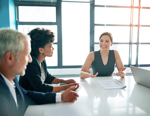 istock She brings great ideas to every meeting 521015894