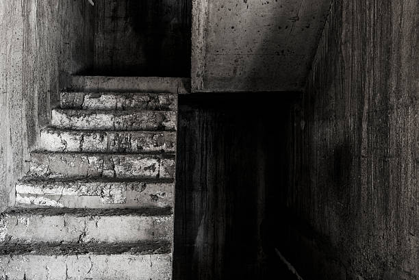 istock Stair in abandoned building ghost living place 521016582