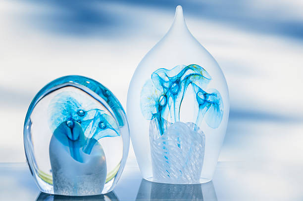 istock Two fancy glass ornaments 521025655