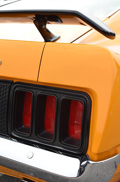 istock Classic American car rear tail lights. 521026203
