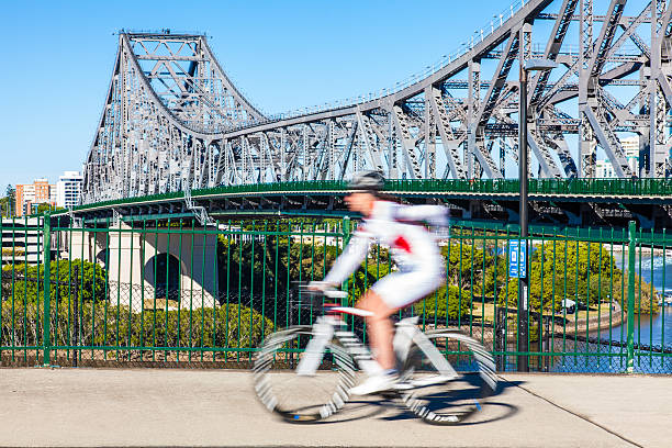 istock Bicycle Rider. Australia, Brisbane City 521026845