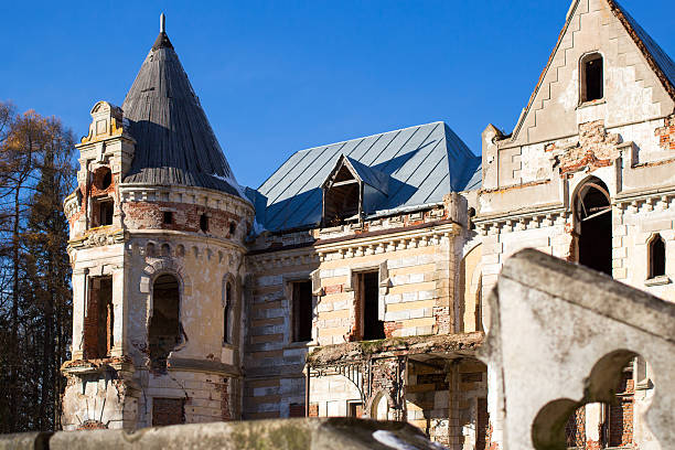 istock Destroyed Medieval Russia Manor 521028691