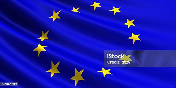 Eu Flag Stock Photo - Download Image Now - Backgrounds, Blue, Business