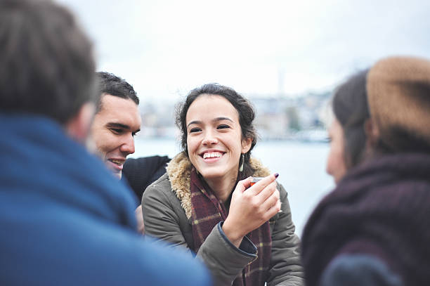 istock young woman drinking tea with a traditional turkish glass 521029209