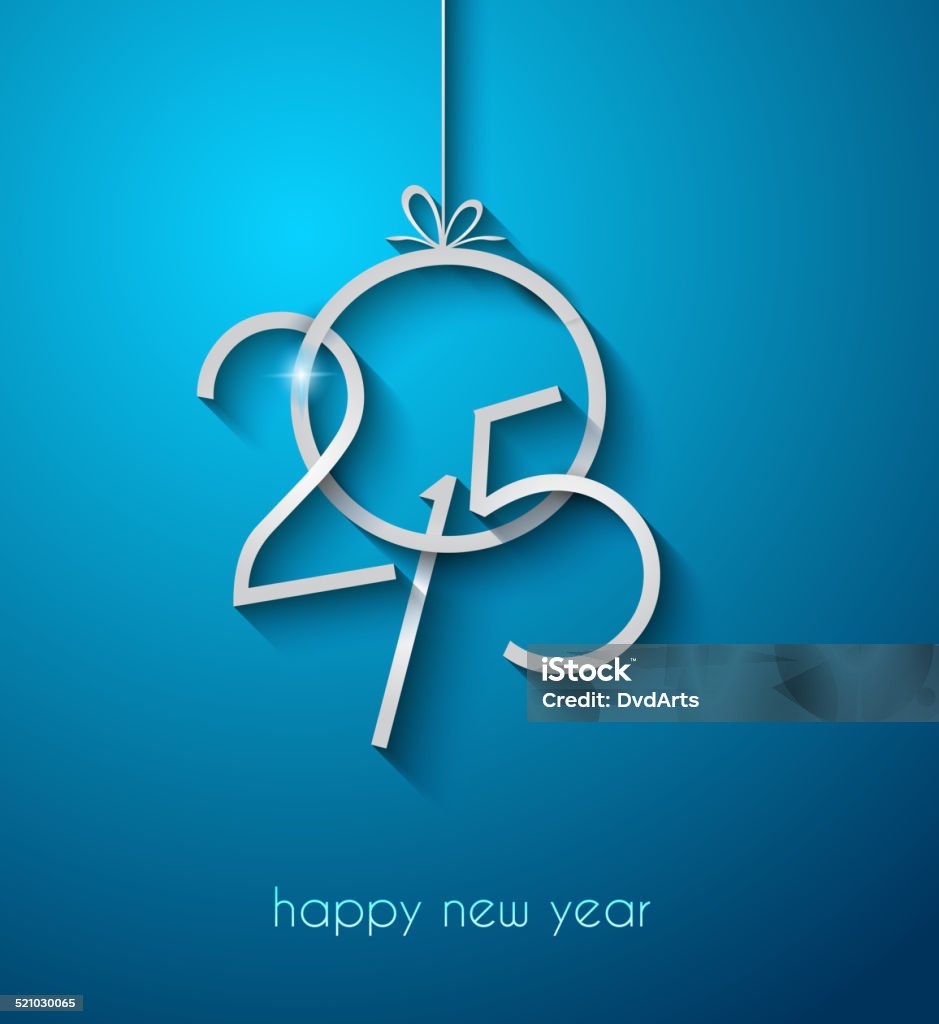 Original 2015 Frohes Neues modernes Hintergrund Jahr - Lizenzfrei 2015 Vektorgrafik