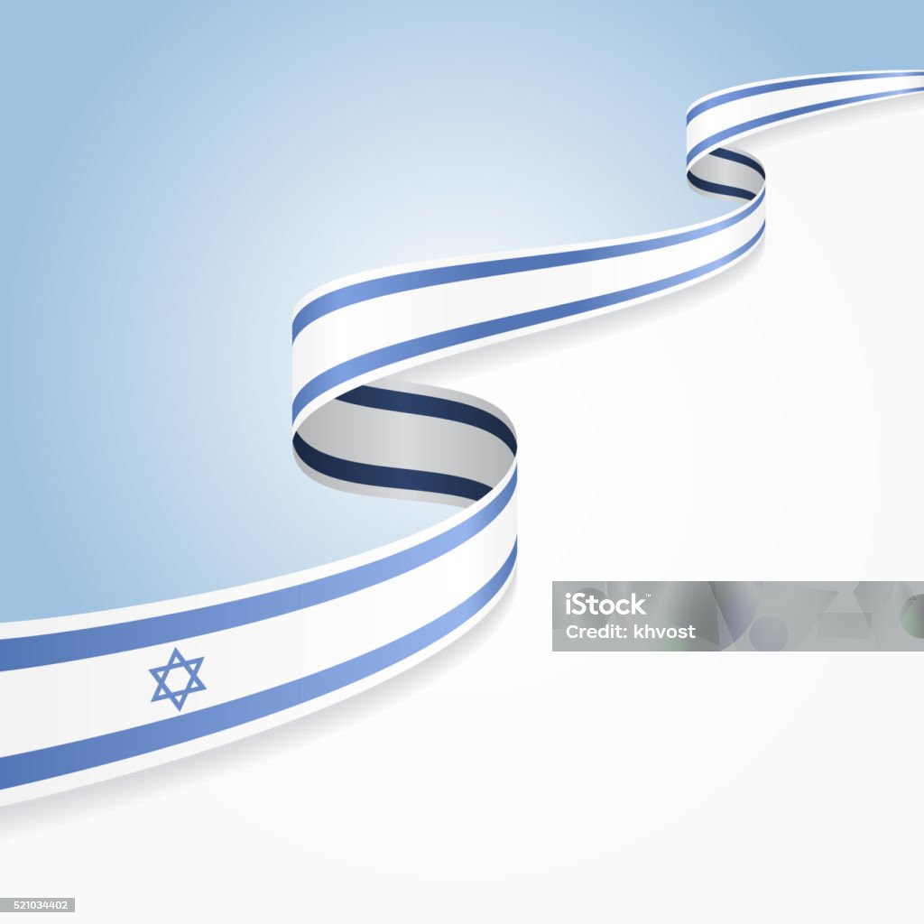 Israeli Flag Background Vector Illustration Stock Illustration - Download  Image Now - Israeli Flag, Israel, Flag - iStock