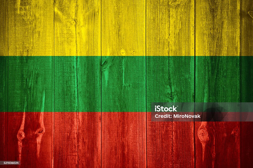Bandeira da Lituânia - Foto de stock de Bandeira royalty-free