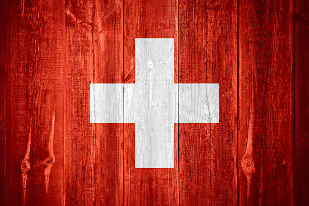 flag of Switzerland stock photo