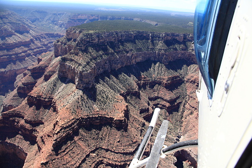 Grand Canyon outof a Helicopter Arzona USA