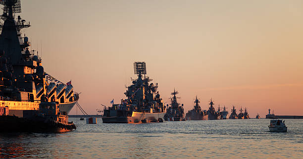 istock Warships in the wake ranks 521039378