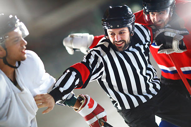 istock Ice hockey fight. 521046609