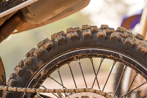 istock Tyre of motocross 521047432