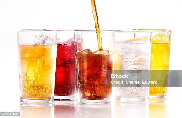 Soft Drinks Stock Photo - Download Image Now - Soda, Drinking Glass, Cola