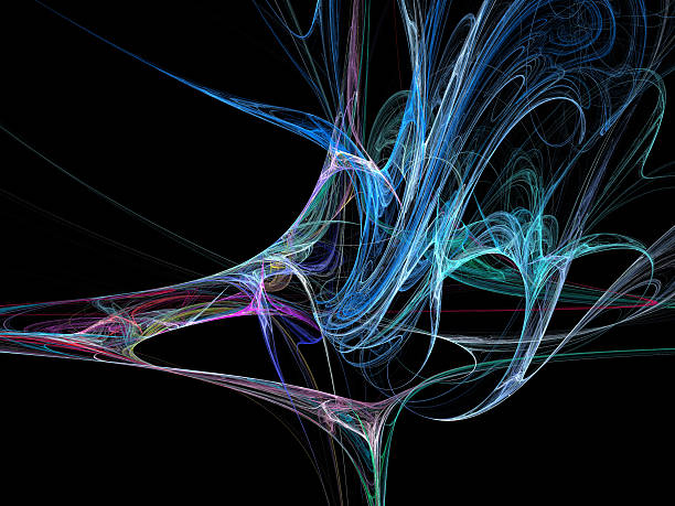 istock Digital Fractal on Black 521049349