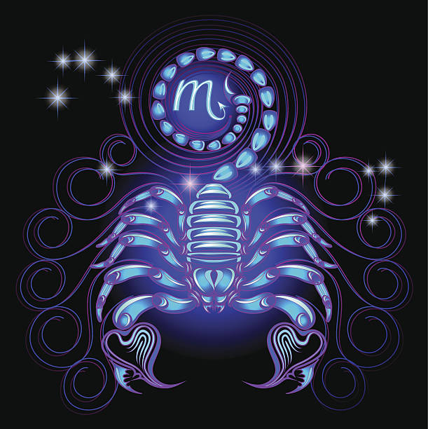 istock Set neon signs of the Zodiac: Scorpio 521052463