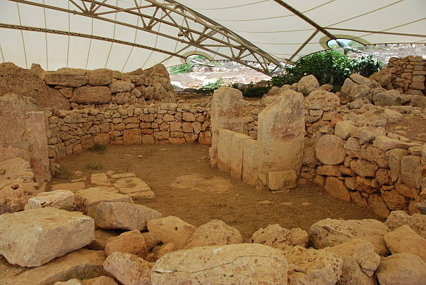 istock Ruins of Mnajdra Temple 521054219