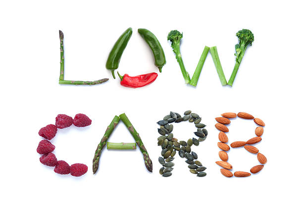 dieta a basso contenuto di carboidrati - dieta a basso contenuto di carboidrati foto e immagini stock