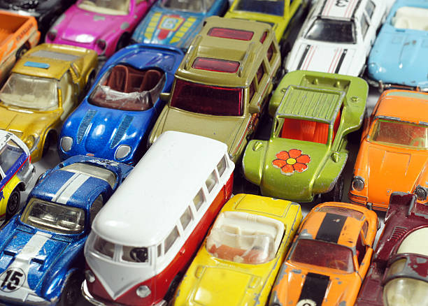 vintage pouco carros de brinquedo - pick up truck truck toy figurine - fotografias e filmes do acervo