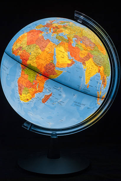 Illuminated globe Illuminated globe equator line stock pictures, royalty-free photos & images