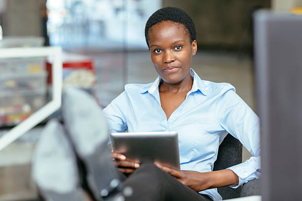 istock African Business Woman Using Digital Tablet. 521072891