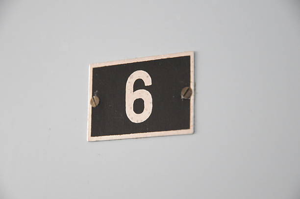istock door plate number 6 521073835
