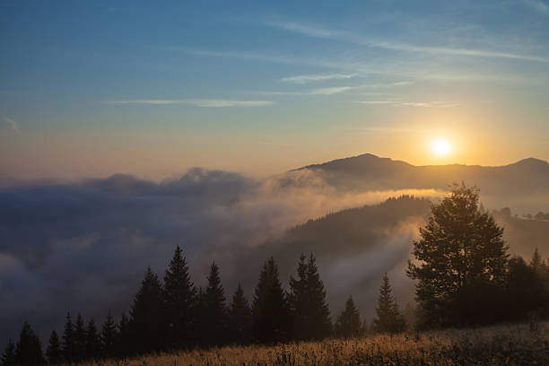 istock Majestic sunset in the mountains landscape 521075811