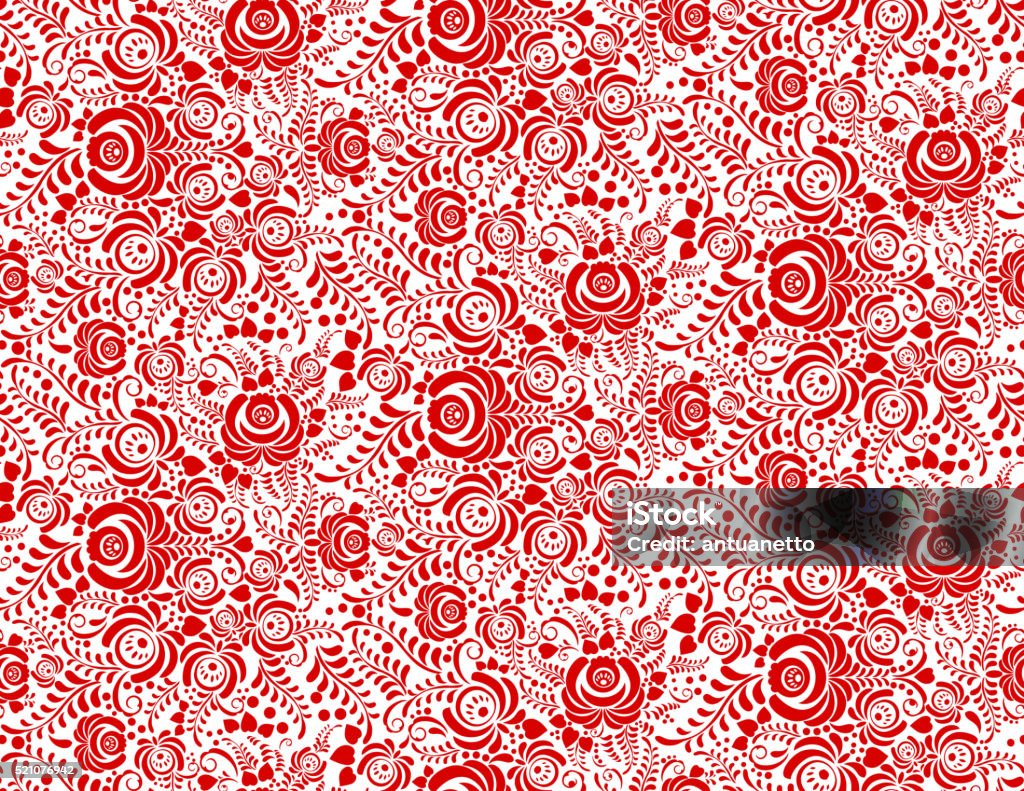Stylized Pattern Background Stylized Floral Seamless Pattern Stock Illustration - Download Image ...