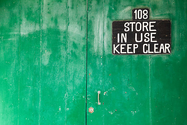 istock maindoor of store..keep clear!! 521077059