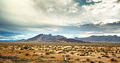 panoramic view of the mojave desert