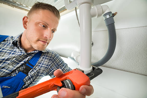 istock Plumber Repairing Sink Pipe 521081744