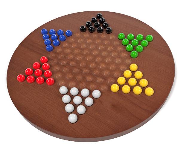 chinese checkers 3d rendering of chinese checkers chinese checkers stock pictures, royalty-free photos & images