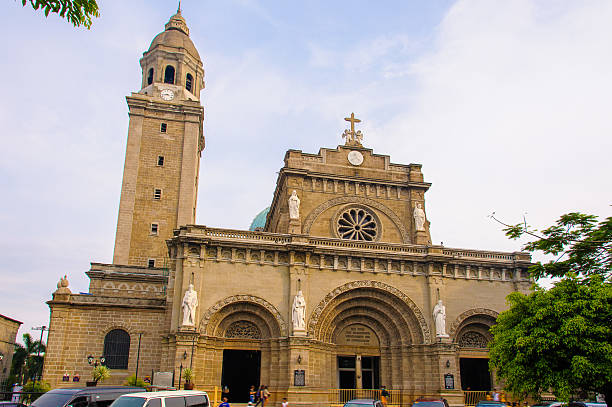 catedral de manila - manila cathedral fotografías e imágenes de stock