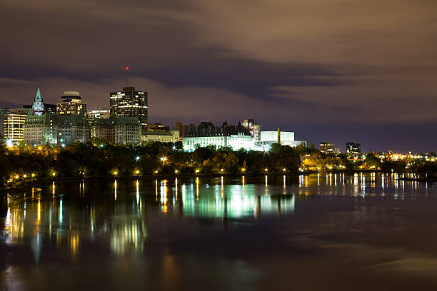 istock Part of the Ottawa Skyline at Night 521109939