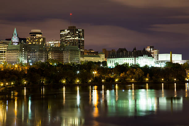 istock Part of the Ottawa Skyline at Night 521109941