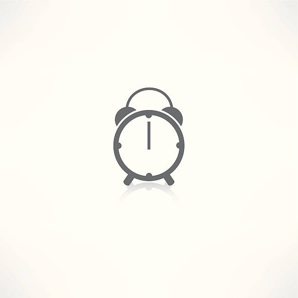 clock alarm icon vector art illustration