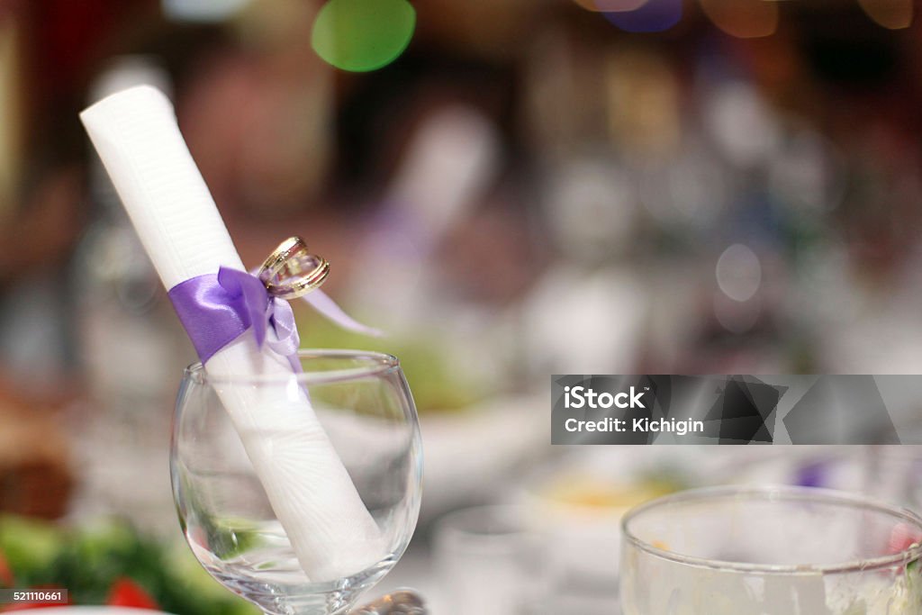 restaurant table setting, banquet Arranging Stock Photo