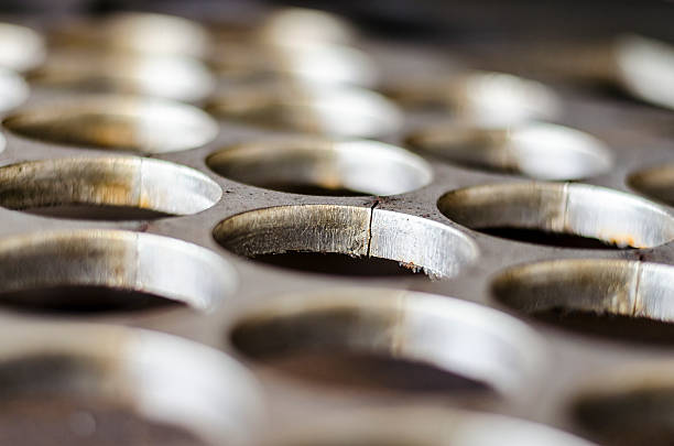 istock Hole on stainless steel plate 521113013