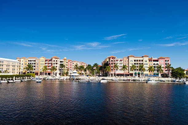 naples, florida - florida naples florida house residential structure fotografías e imágenes de stock