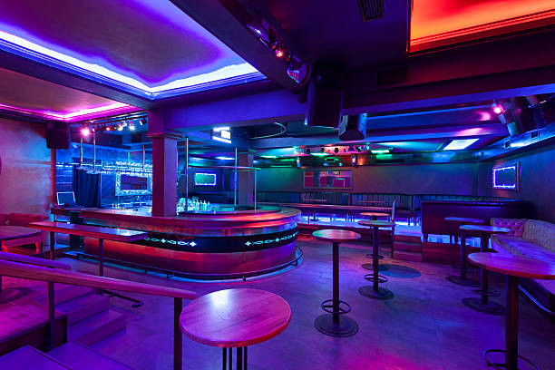 istock Nightclub with colorful lights 521113767