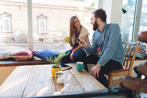 istock Young Couple in a cafe 521113845